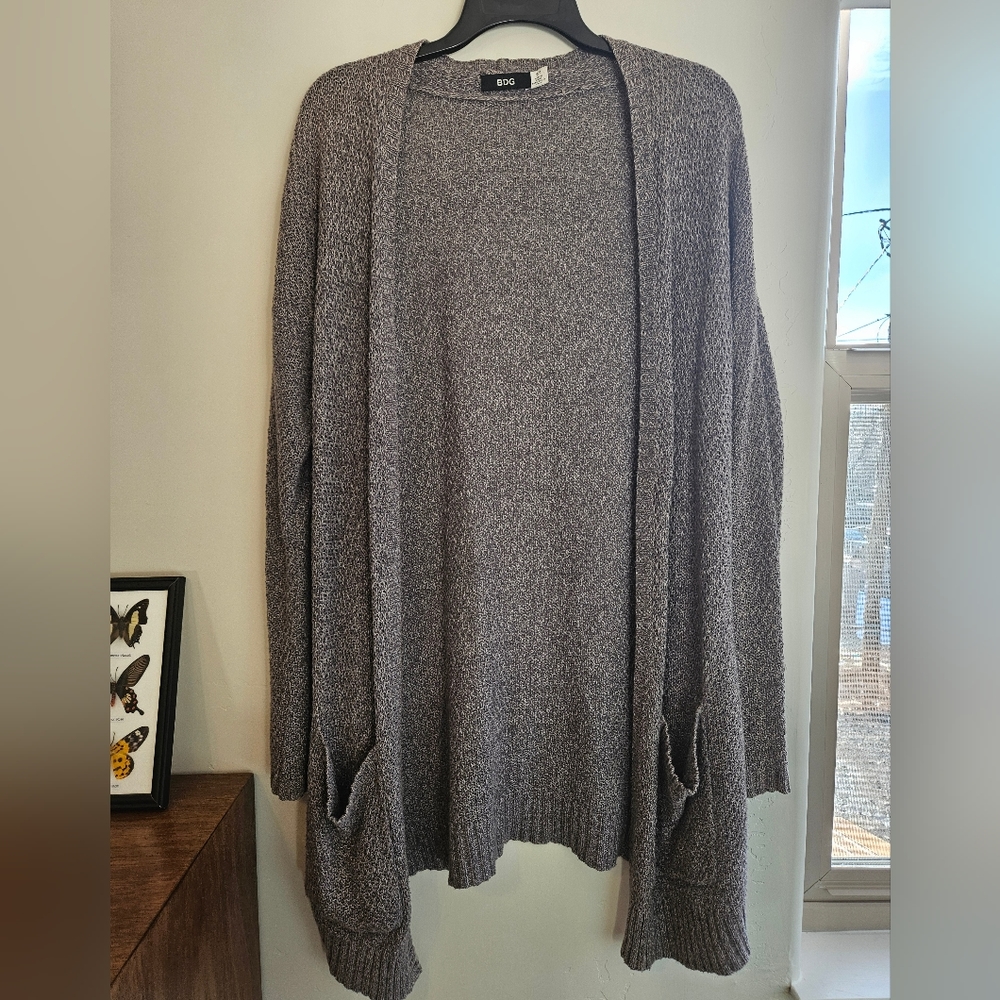 Grey Cardigan Sweater